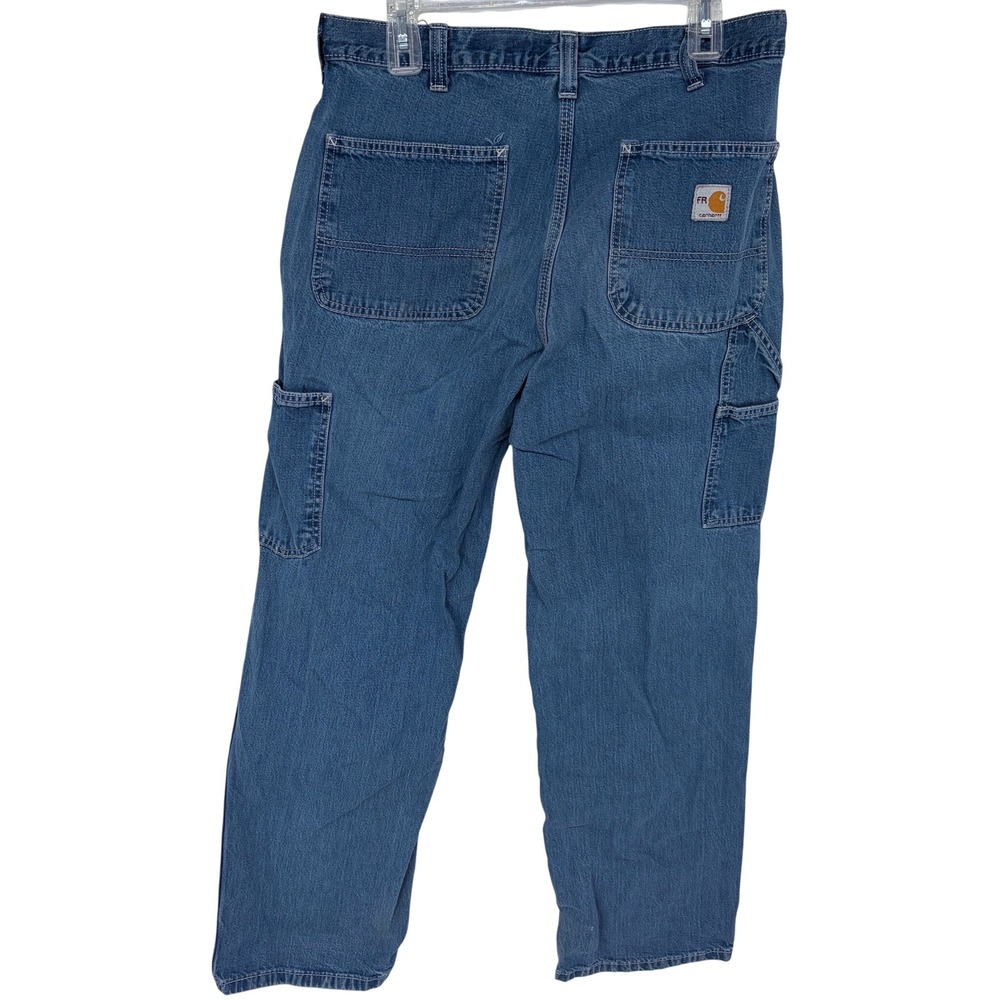 Carhartt FR Blue Jeans 34x32 Mens Denim Fire‎ Resistant Workwear Cat 2 NFPA 2112